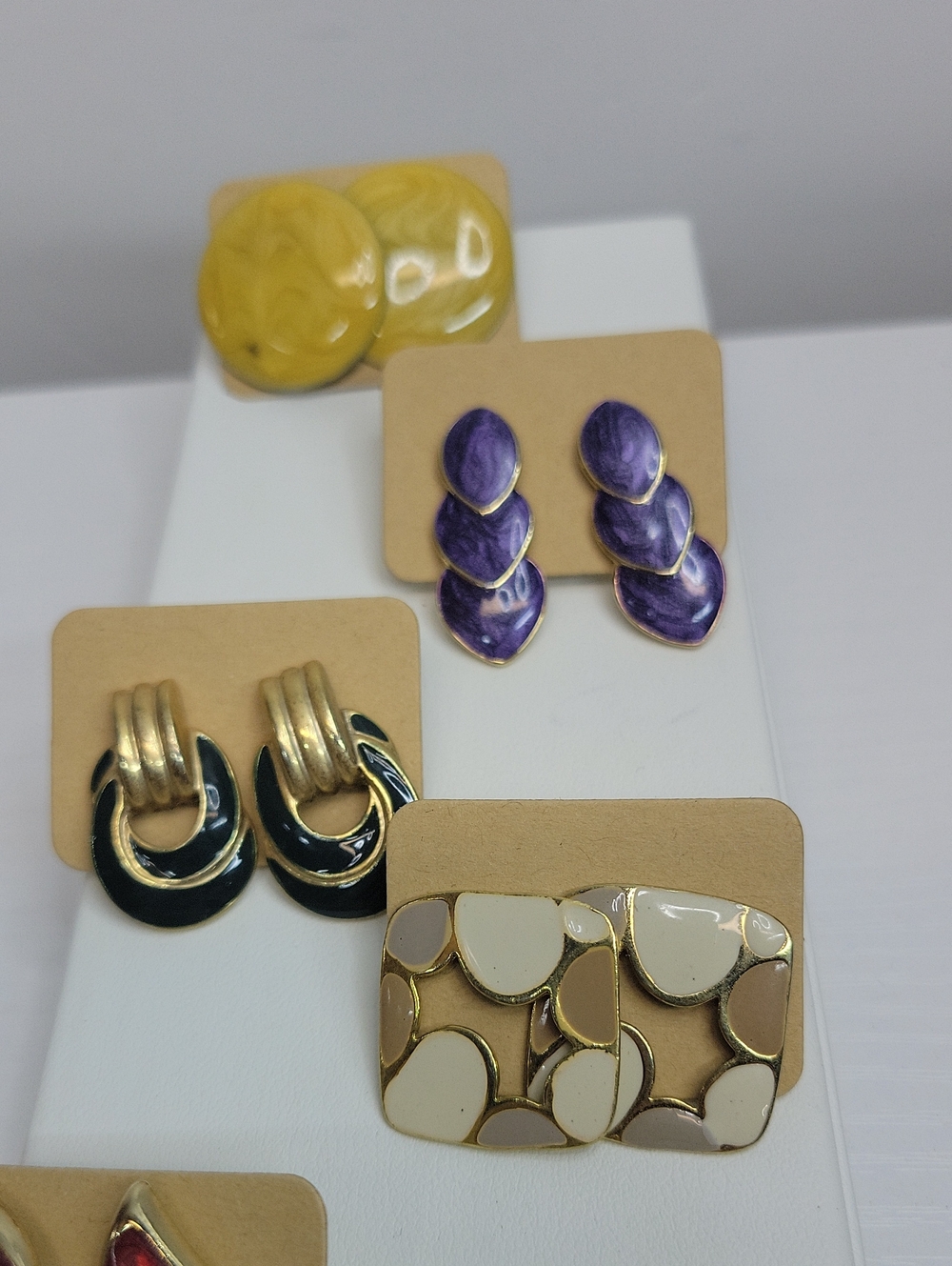 Enamel Earring Bundle Lot - Picture 3 of 4